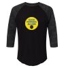 Baseball Fine Jersey Three-Quarter Sleeve Tee Thumbnail